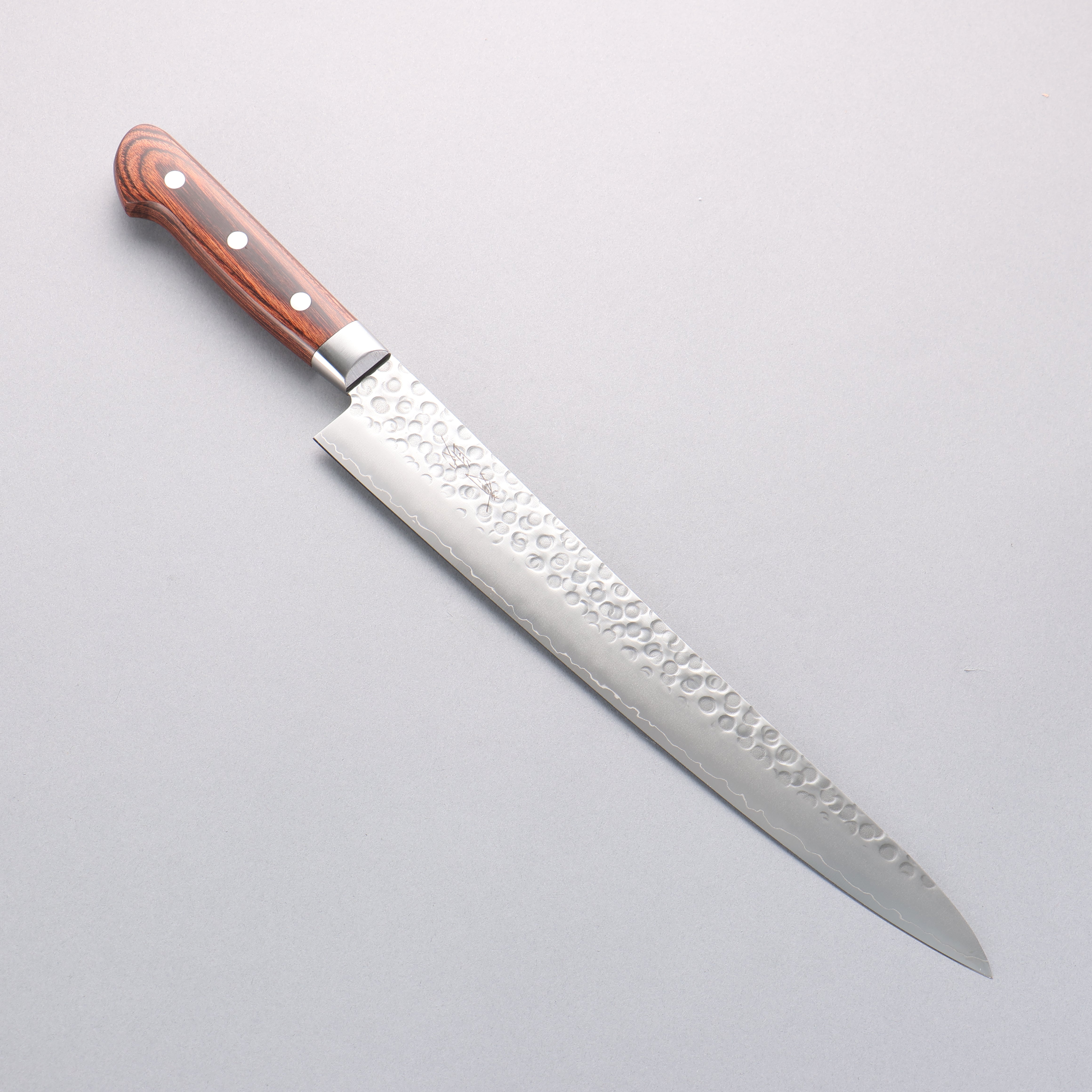 Premium Seisuke Swedish Steel Hammered Sujihiki Knife 270mm - Handcrafted Mahogany Handle - Perfect for Sushi, Sashimi & Meat Slicing - Professional Japanese Kitchen Knife for Chefs & Home Cooks