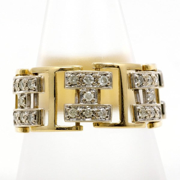 18K Yellow Gold & White Gold Diamond Ring for Women - Elegant Wedding, Engagement, Anniversary Gift - Perfect for Proposals, Bridal Jewelry & Special Occasions