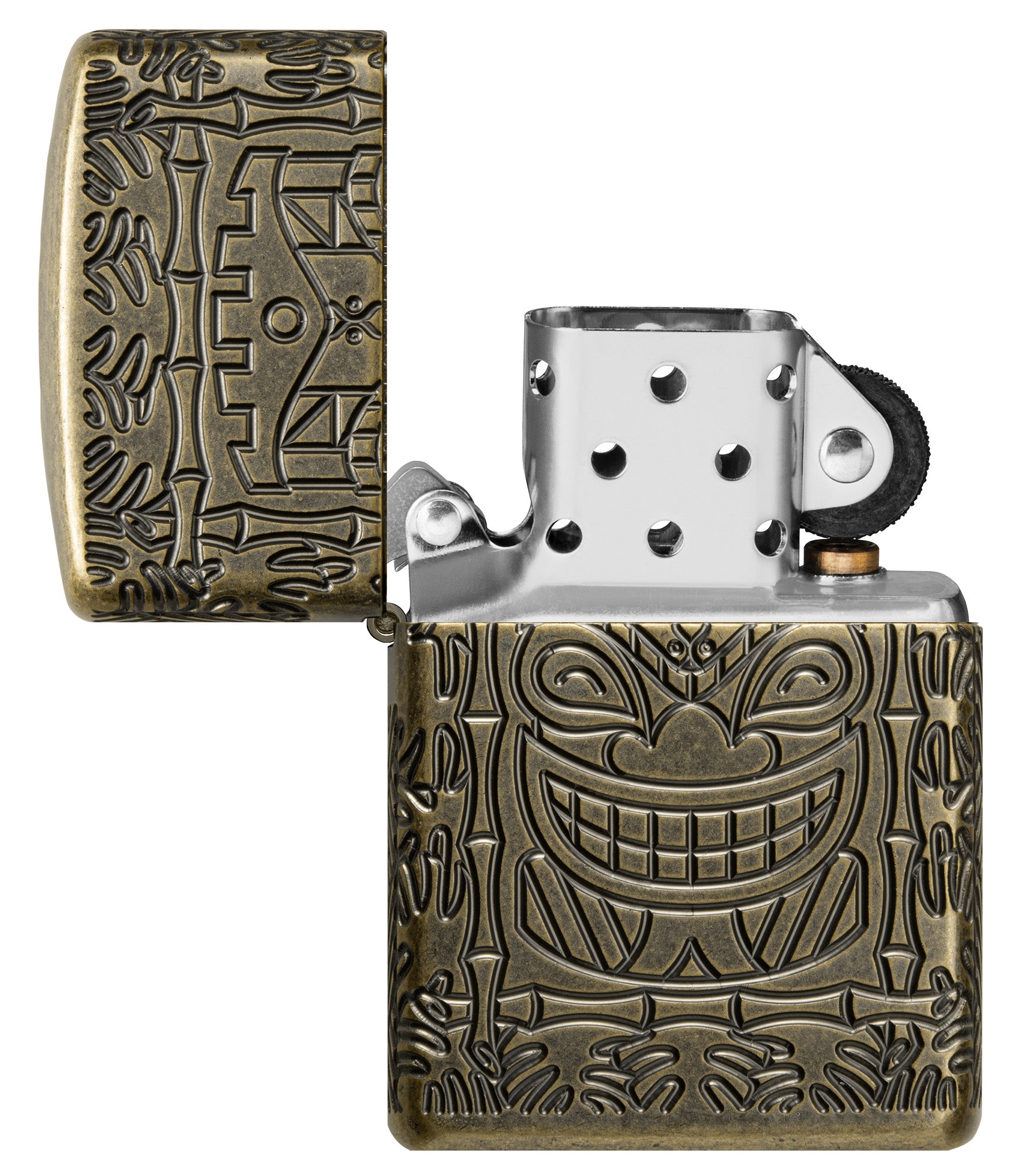 Tiki Brass Design - Handcrafted Polynesian-Inspired Brass Decor for Home & Bar - Perfect for Tropical Themed Parties, Luaus, and Beach House Decor