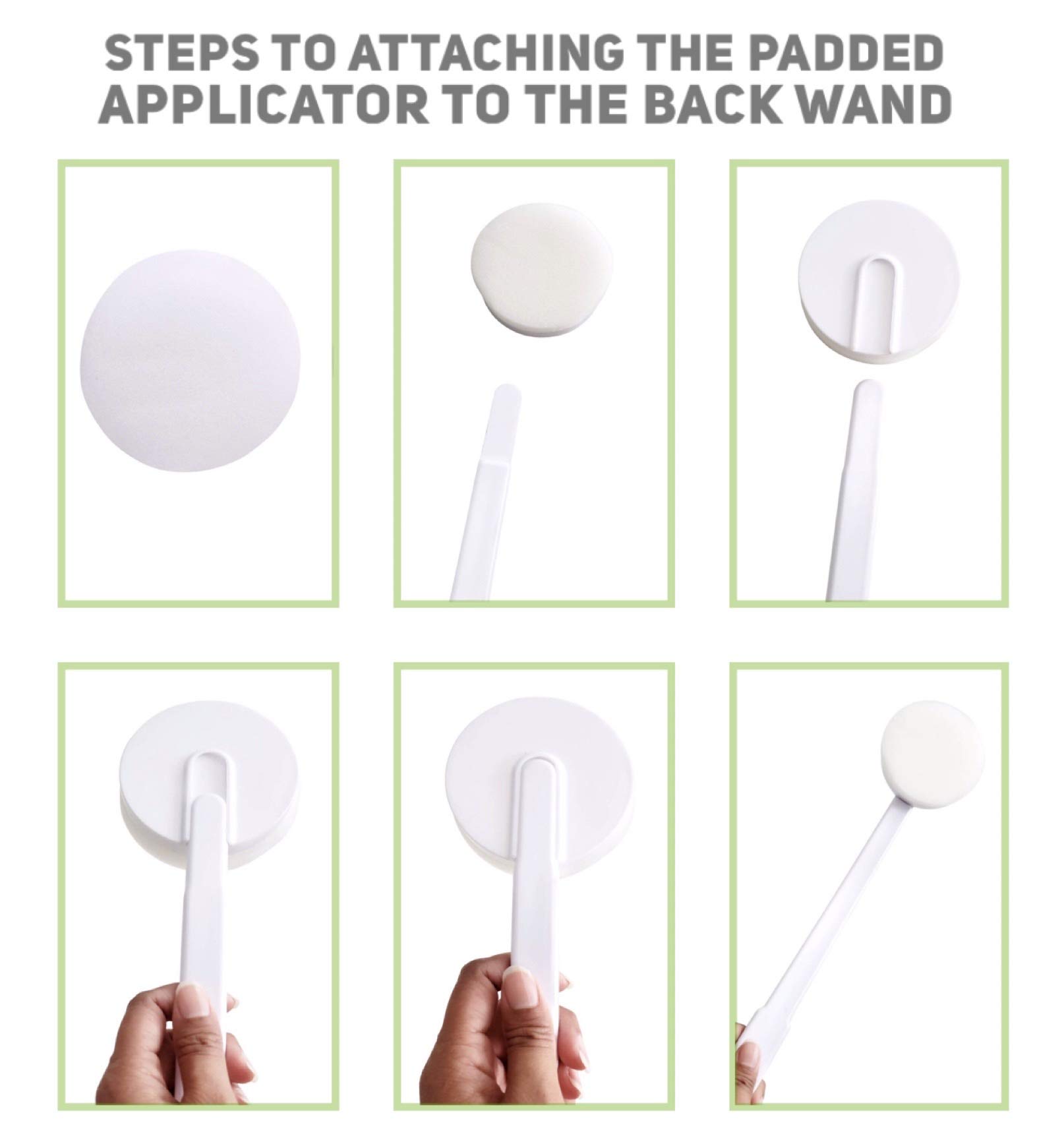 Skinerals Back Wand and Pad Set - Exfoliating & Cleansing Tool for Smooth Skin - Perfect for Acne Treatment, Body Scrub, and Spa Relaxation at Home