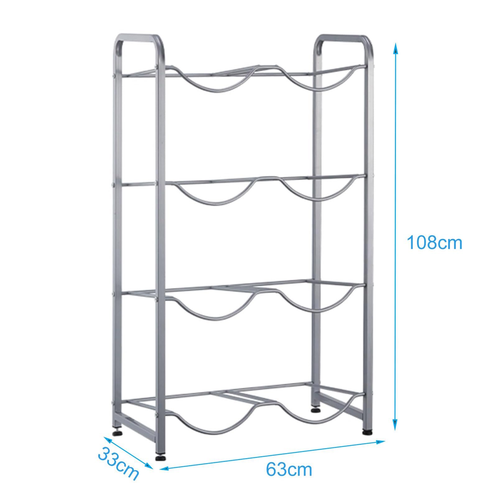 5 Gallon Water Bottle Holder - 4-Tier Floor Standing Water Jug Storage Rack Organizer for Kitchen, Office, Living Room | Space-Saving Water Dispenser Stand for Home & Workplace Hydration