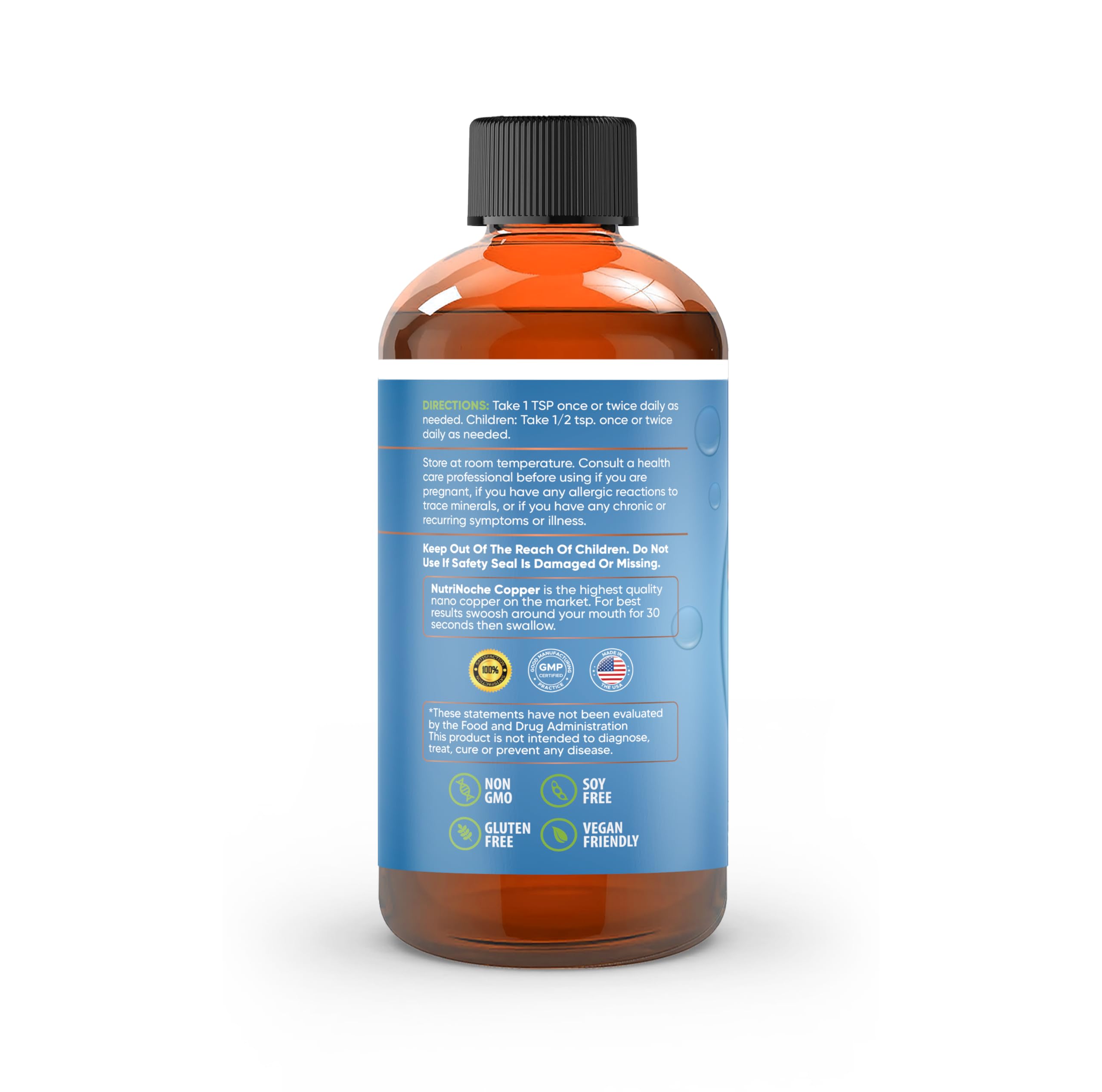 NutriNoche Collagen Copper Supplement | 99.99% Ultra Pure Crystalline Nano Copper Particles for Skin Health, Joint Support & Immune Boost | Perfect for Daily Wellness & Anti-Aging Routine