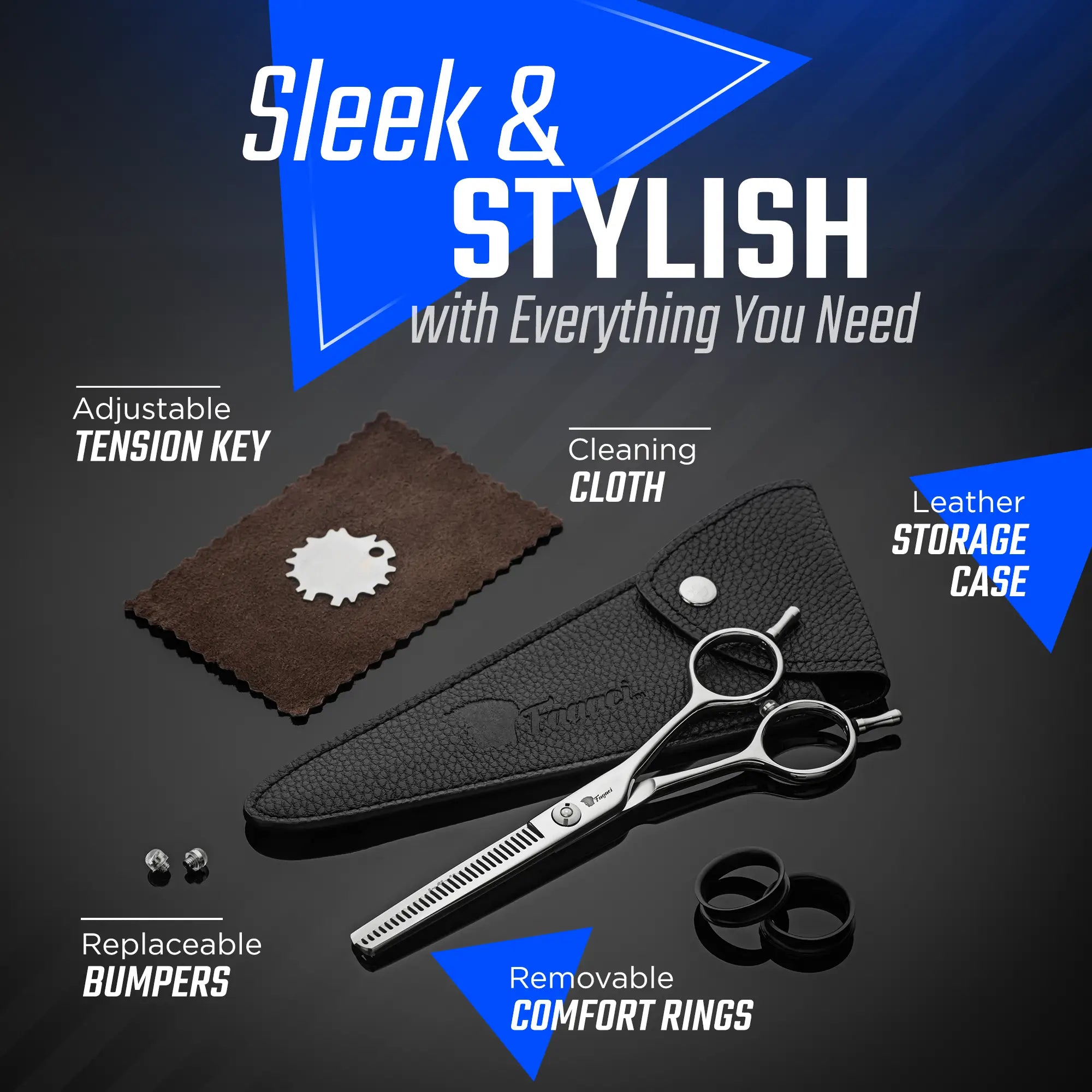 Professional INFINITY THINNING SHEARS for Hair Styling - Precision Haircutting Scissors for Barbers & Stylists - Perfect for Salon, Home Use & Professional Hair Cutting