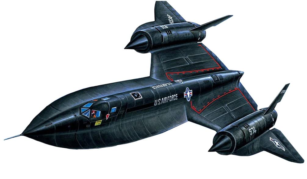 Academy 12448 SR-71 Blackbird 1/72 Scale Model Kit - High-Speed Reconnaissance Aircraft for Collectors & Hobbyists | Perfect for Display, Military History Enthusiasts & Model Building Projects