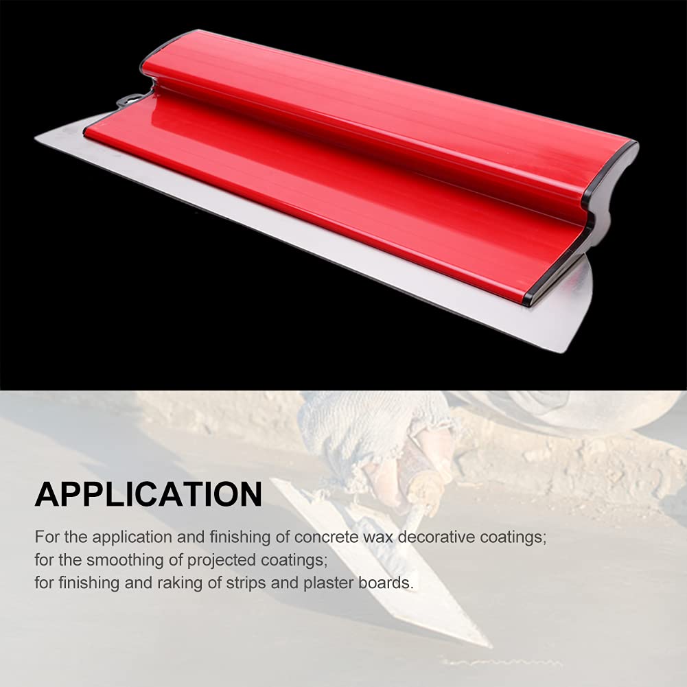QOTSTEOS 16-Inch Stainless Steel Drywall Taping Knife - Rustproof Professional Spatula for Skimming, Smoothing & Finishing Drywall Panels - Flexible Blade Wall Tools for Home Renovation & DIY Projects