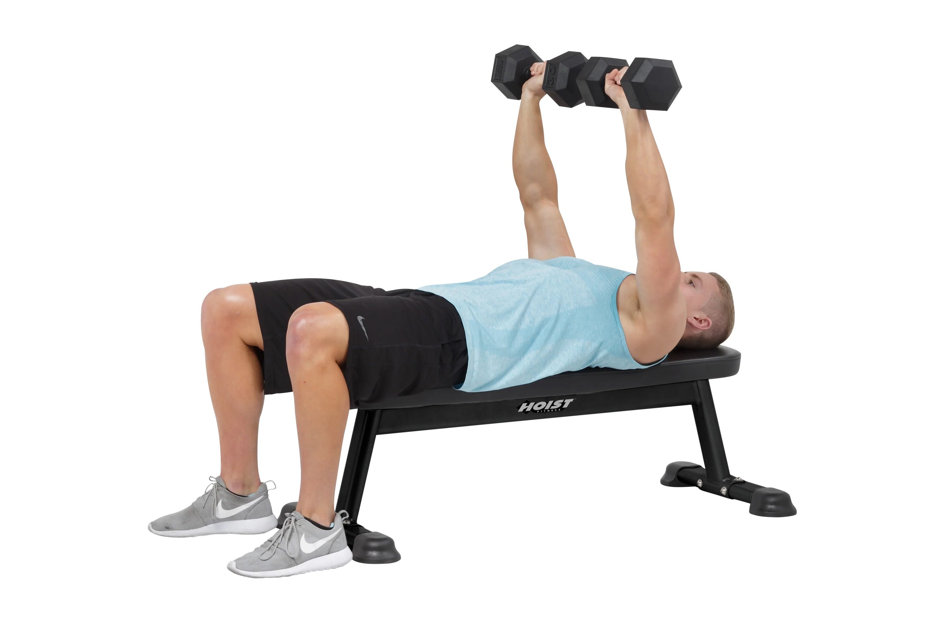 Hoist Flat Utility Bench (HF 5163) - Adjustable Weight Bench for Home Gym, Strength Training & Full Body Workouts - Perfect for Dumbbell Exercises, Sit-Ups & Fitness Training