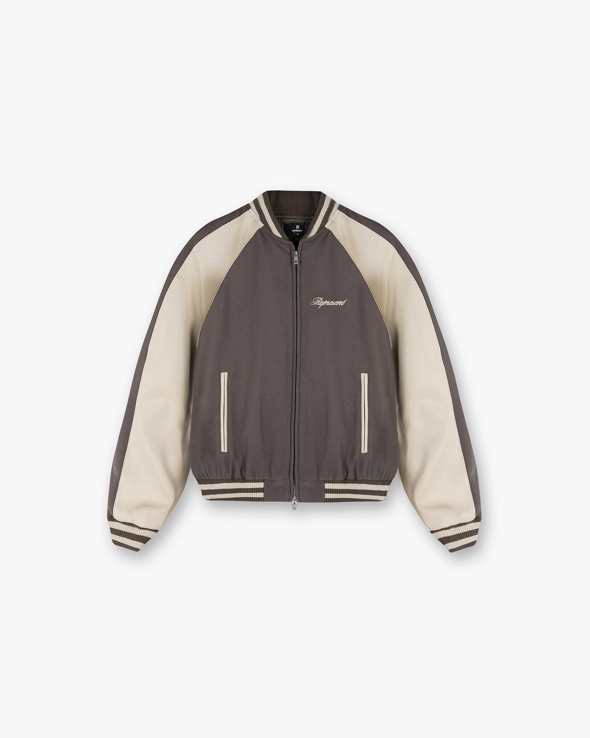 Men's Raglan Varsity Jacket - Classic Baseball Style Coat with Stone Wash Finish | Perfect for Casual Wear, Street Fashion & College Sports