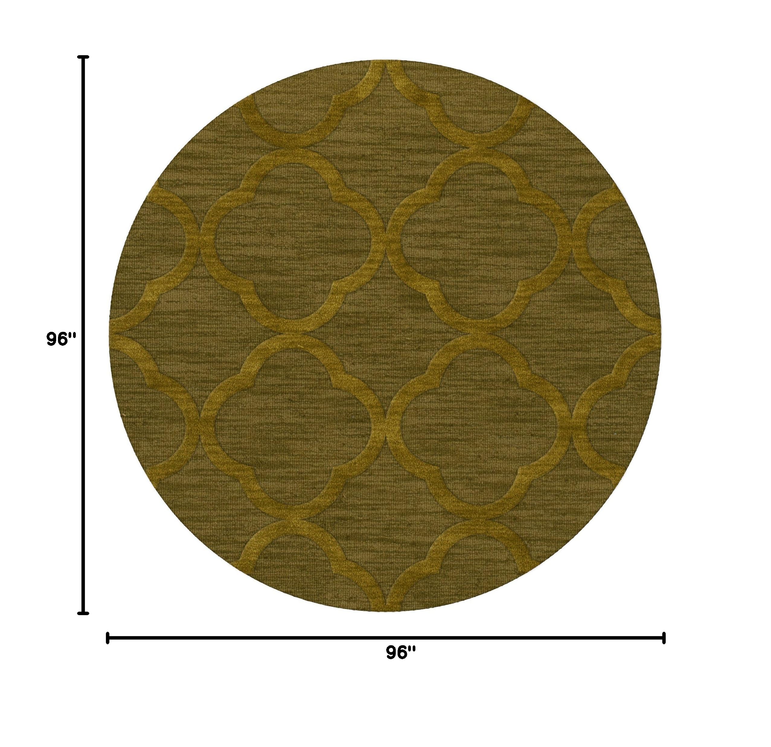 Dalyn Rugs Dover DV8 8-Foot Round Area Rug in Avocado Green - Perfect for Living Room, Bedroom, or Dining Room Decor