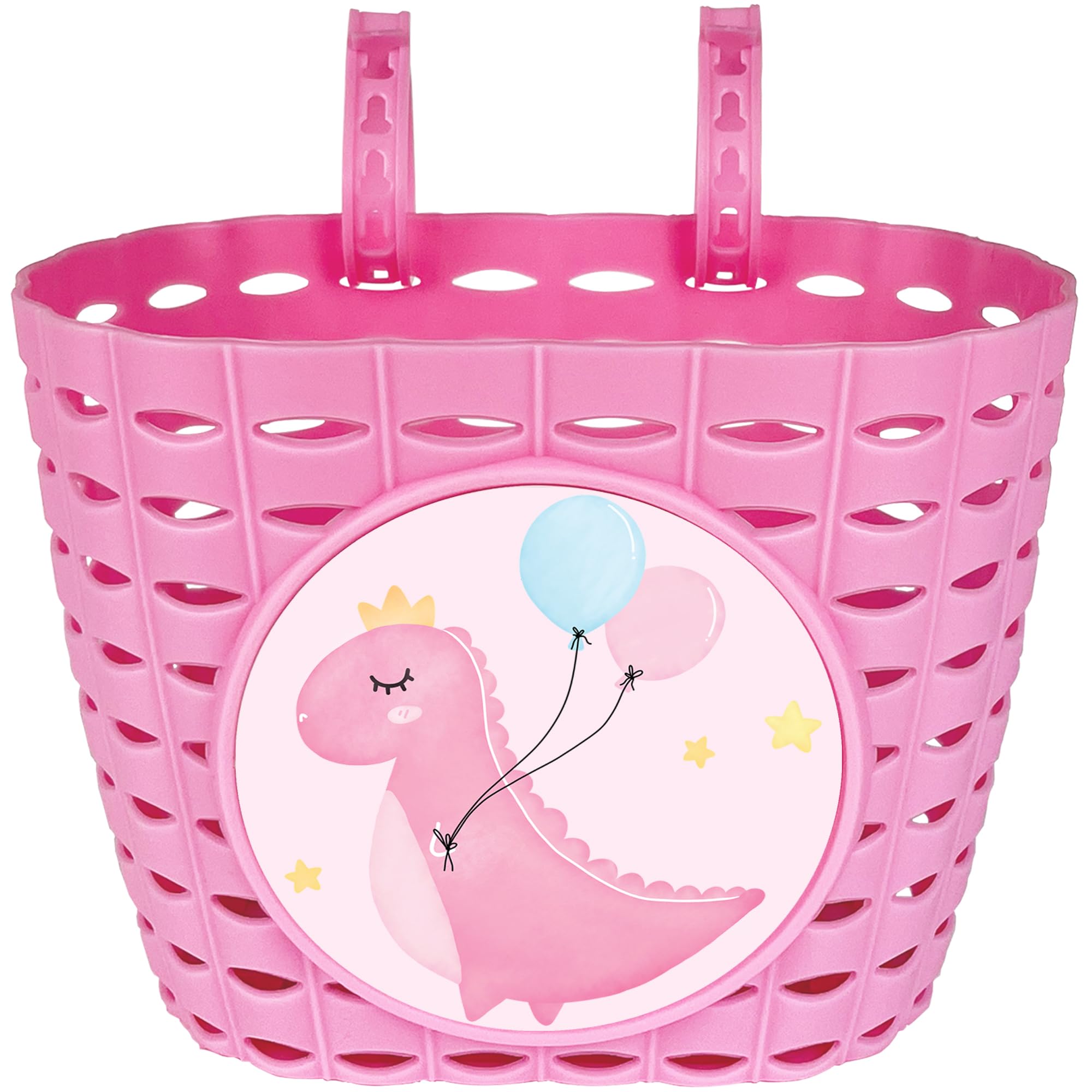 **Pink Bike Basket for Girls - Adjustable Front Handlebar Bicycle Basket for Kids, Toddlers & Baby Girls - Perfect for School, Picnics & Outdoor Adventures**