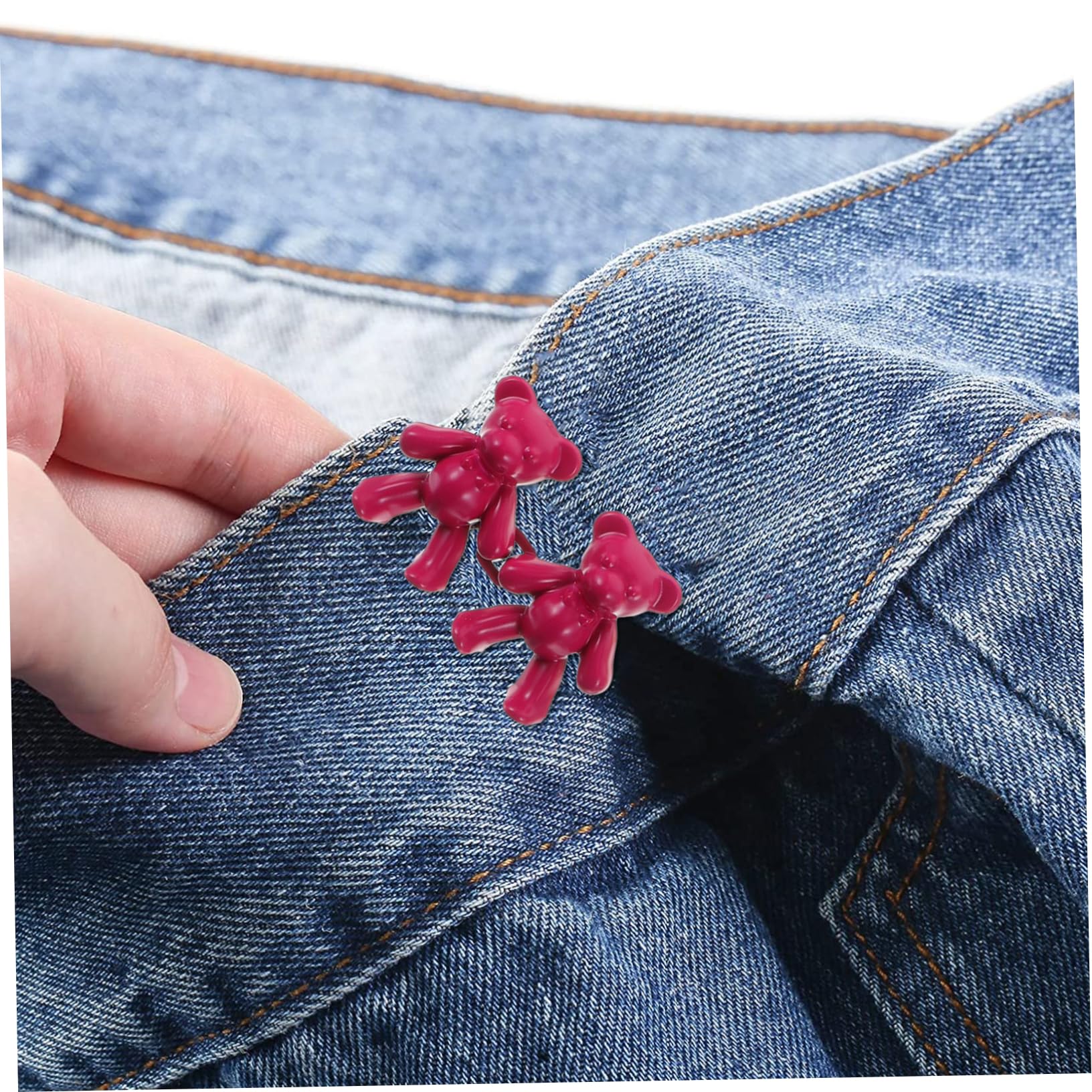 Anneome Jeans Button Tightener Kit - 8 Pairs of Metal Waist Tightener Buttons for Pants & Denim Repair | Perfect for DIY Clothing Adjustments & Tailoring