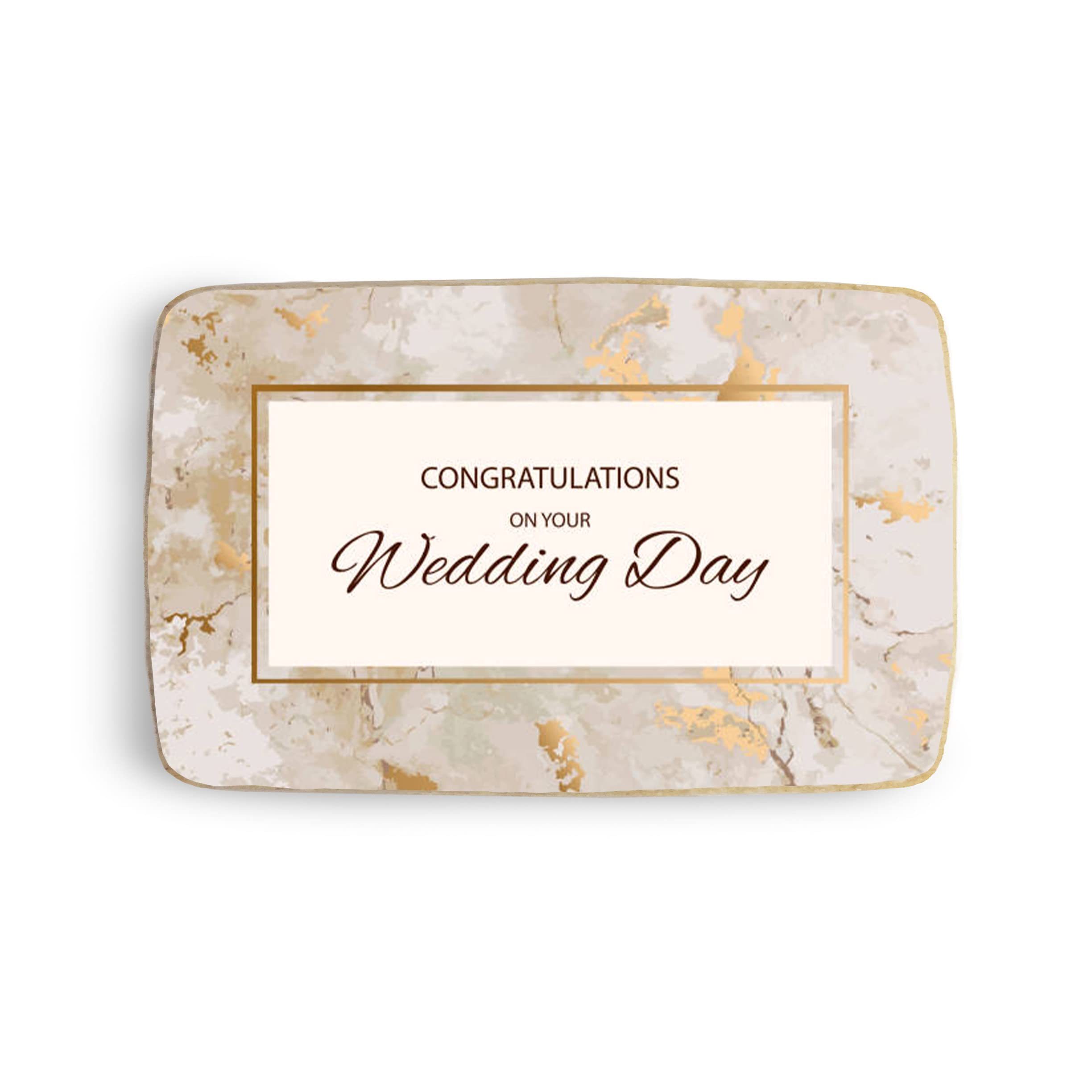Custom Rectangle Wedding Party Cookies - 4 Pack with Personalized Photo Decorations (Design #2) - Perfect for Weddings, Anniversaries & Special Celebrations