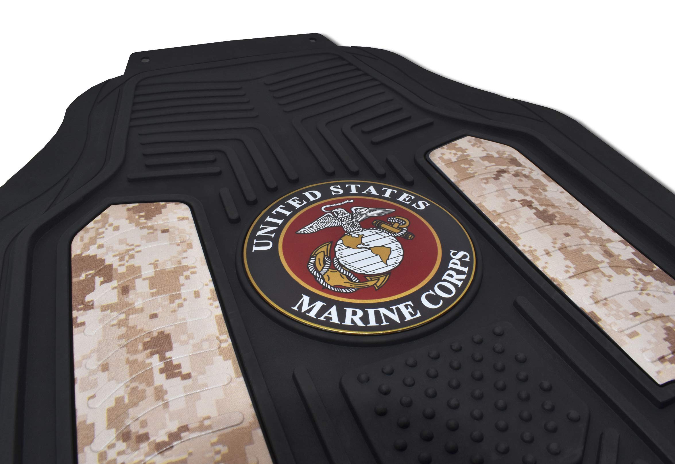 Premium US Marines Desert Camo Car Floor Mats - Heavy Duty All-Weather Protection for Trucks & SUVs (2-Pack) | Perfect for Off-Roading, Military Enthusiasts & Outdoor Adventures