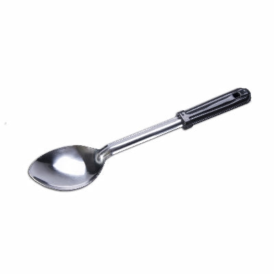 Stainless Steel Basting Spoon with Plastic Handle - 13 Inch Long Solid Cooking Spoon for Grilling, Baking & Basting - Perfect for BBQ, Kitchen & Food Prep