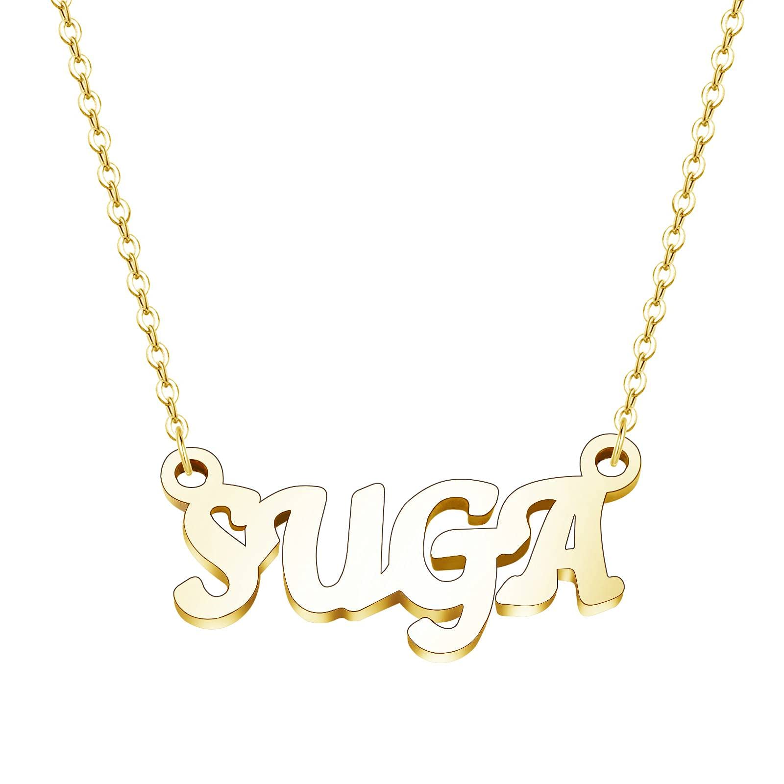 BTS Army Necklace - JIMIN V SUGA JK Inspired Kpop Jewelry - Birthday Gifts for Women & BTS Fans - Perfect for Concerts, Fan Meetings & Special Occasions (SUGA-NG)