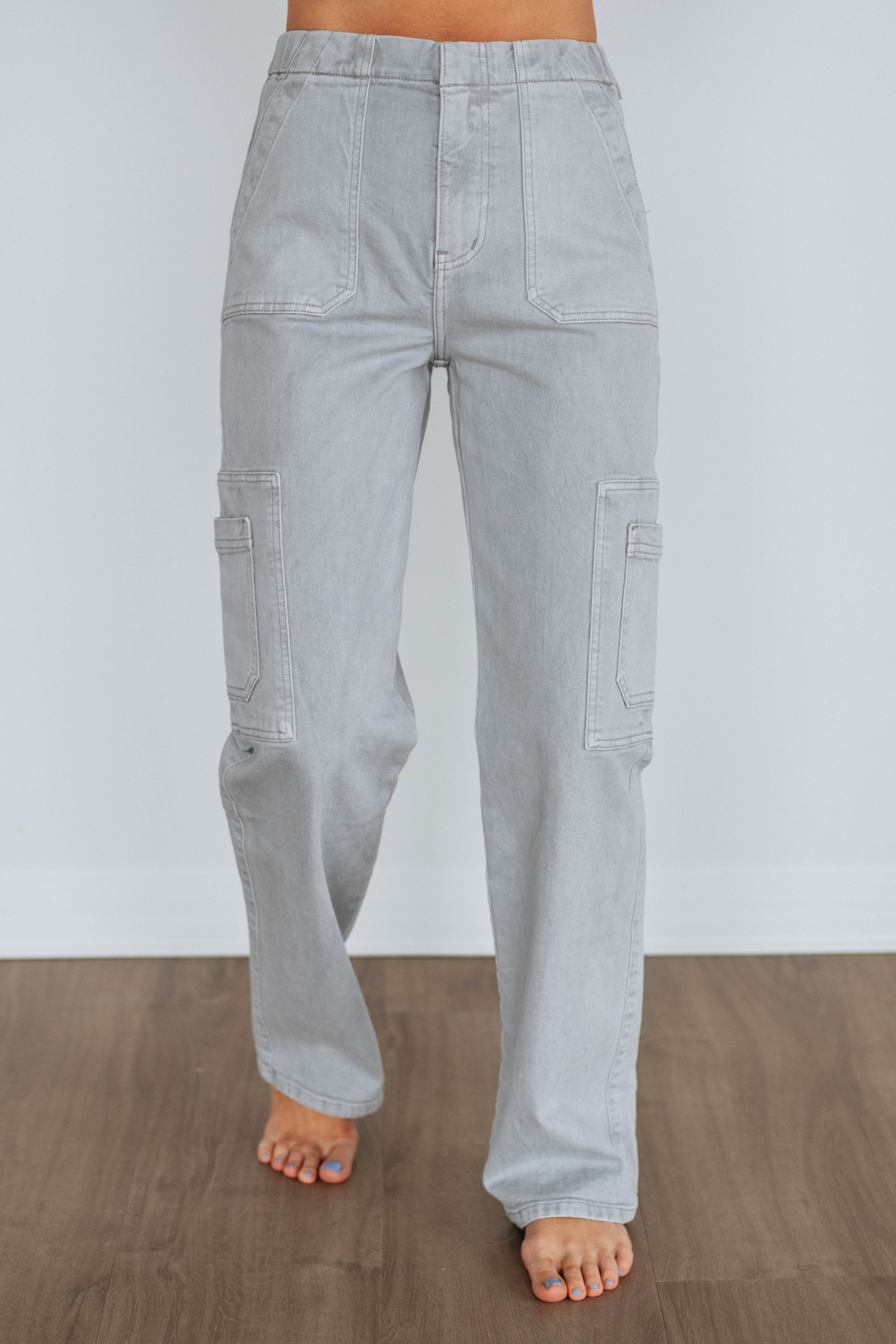 Aubrey KanCan High Waist Skinny Jeans for Women - Grey Stretch Denim Pants | Perfect for Casual Wear, Office & Night Out