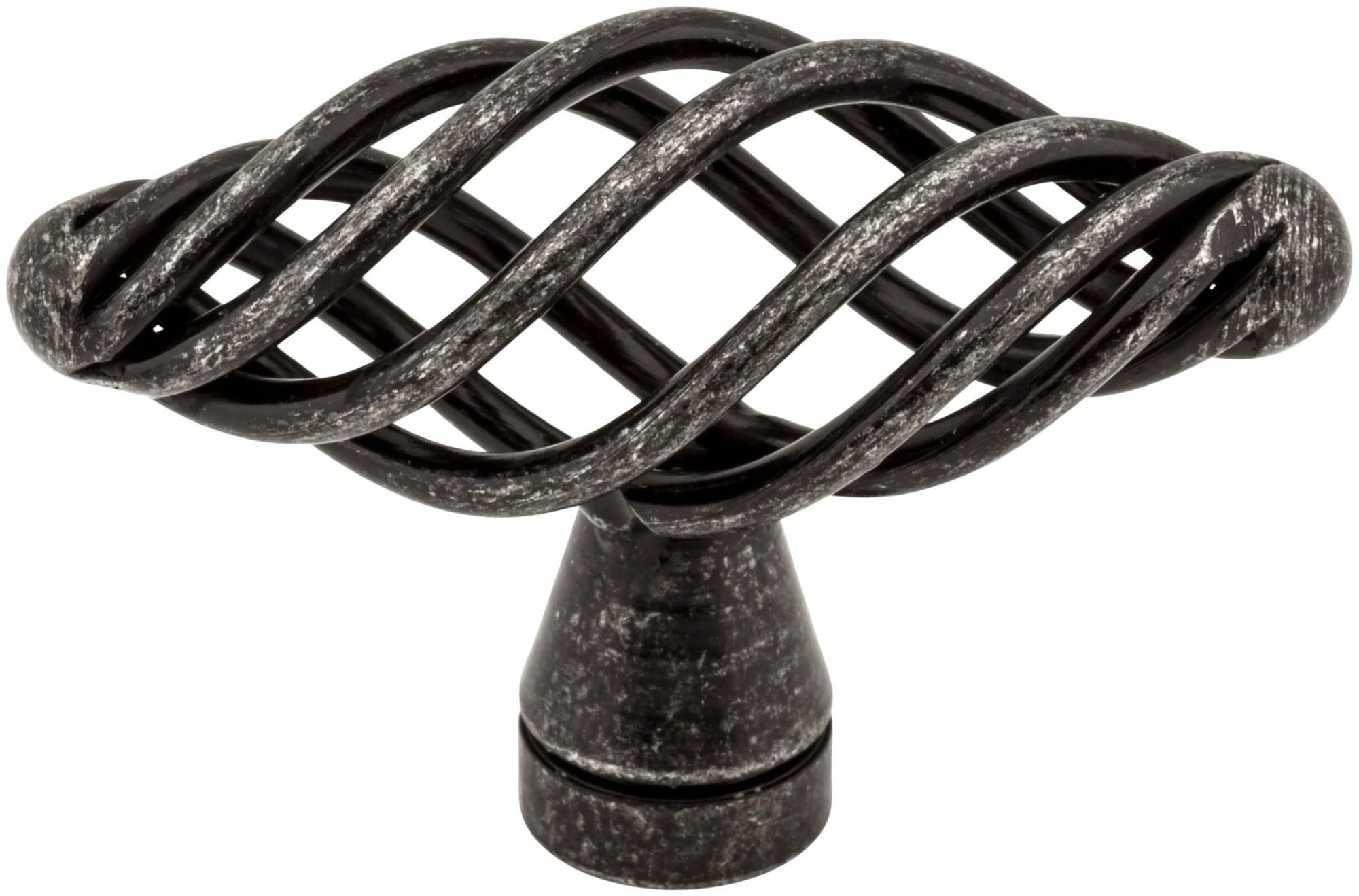 Jeffrey Alexander I350-DBAC Zurich Twisted Iron Cabinet Knob - Vintage Style Hardware for Kitchen Cabinets, Dressers & Furniture Drawers