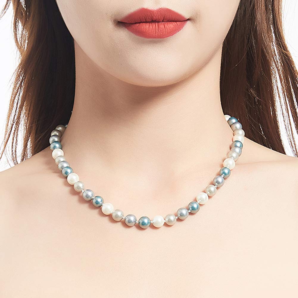 Beaded Strand Pearl Choker Necklace - Elegant Fashion Jewelry for Women | Perfect Birthday Gift, Wedding Accessory & Party Wear