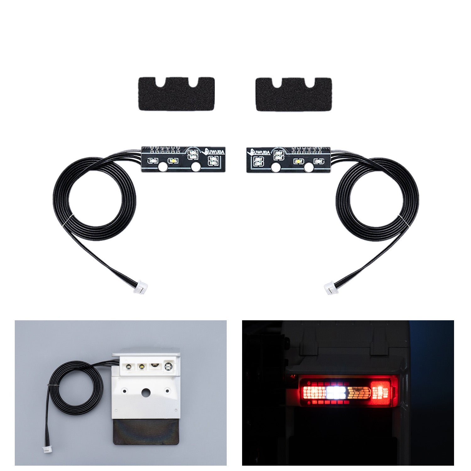 1/14 Scale Plastic Taillight Rear Light for Tamiya 6X4 & 8X4 RC Trucks - Compatible with FH16 XL750, 56360, Timber Truck & Rescue Vehicle Models - Perfect for DIY Remote Control Lorry Upgrades & RC Car Accessories