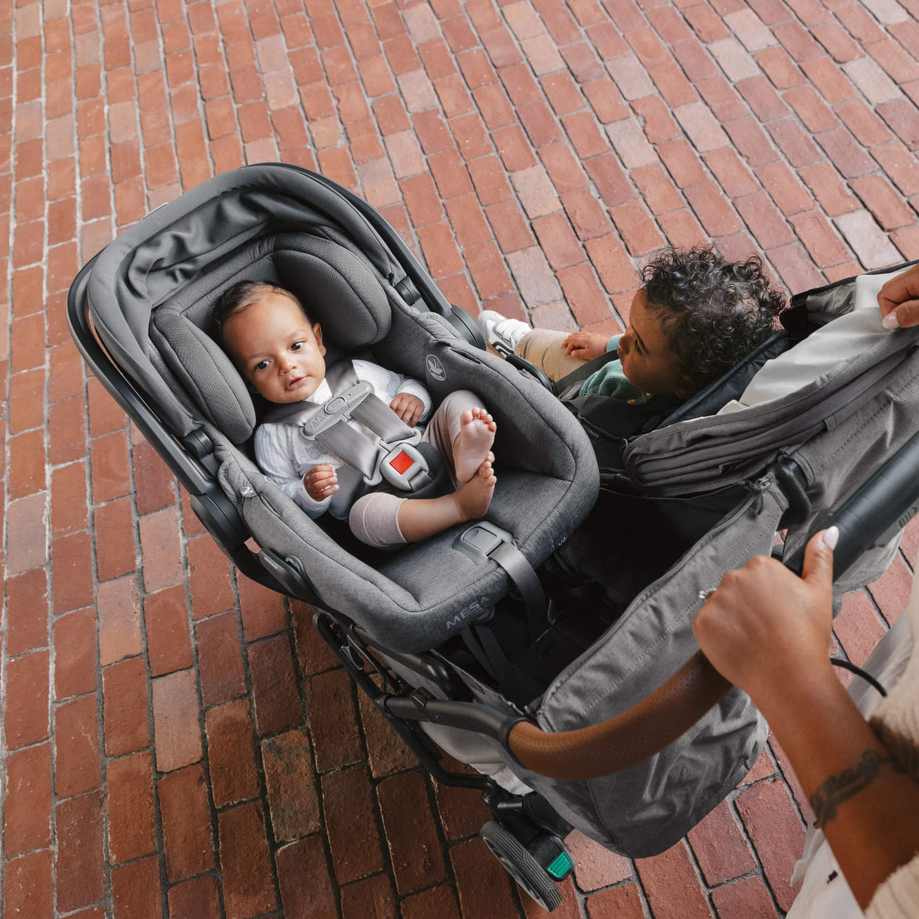 UPPAbaby Minu Duo Infant Car Seat Adapters - Compatible with Mesa, Mesa V2, Mesa Max & Aria - Perfect for Travel & Everyday Use with Strollers