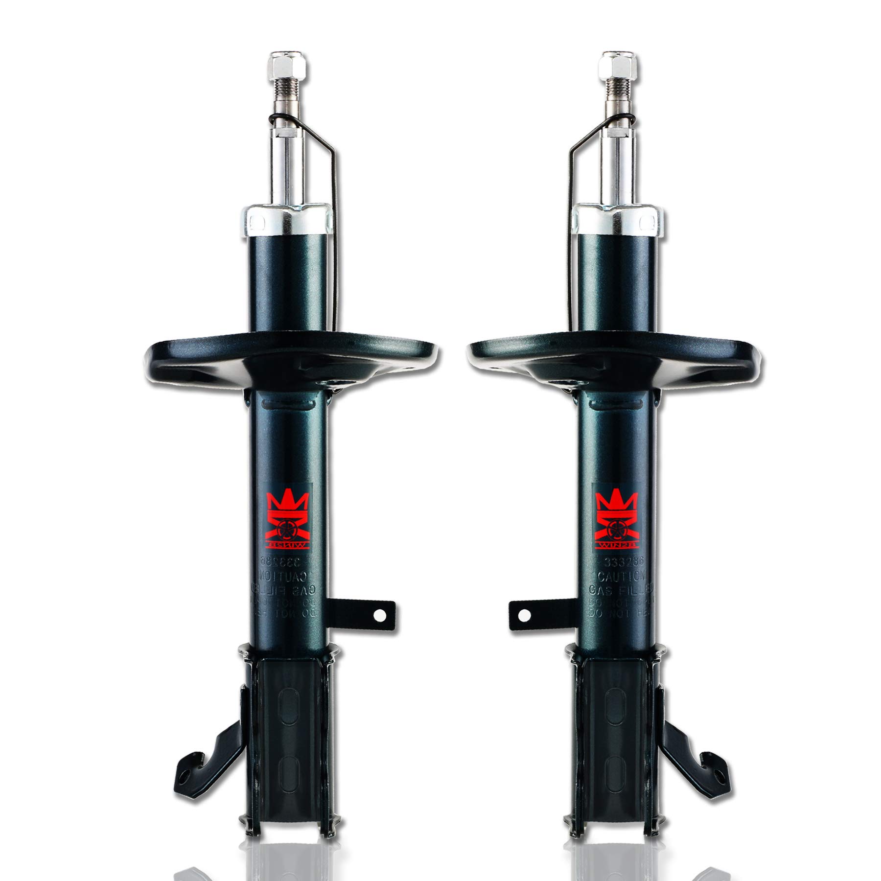 Front & Passenger Side Suspension Struts & Shocks Absorber Set - Compatible with 1993-2000 Toyota Corolla & 1998-2002 Geo Prizm (Part #333236, 333237) - Smooth Ride & Improved Handling for Daily Commute & Road Trips