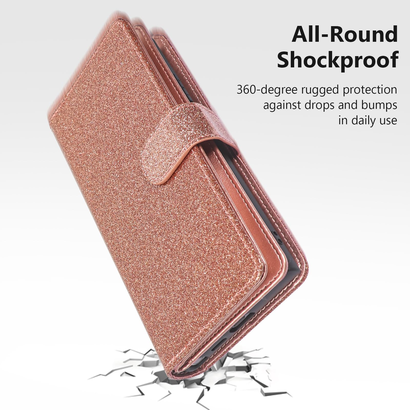 Detachable Magnetic Wallet Case for iPhone 12 Pro Max (6.7