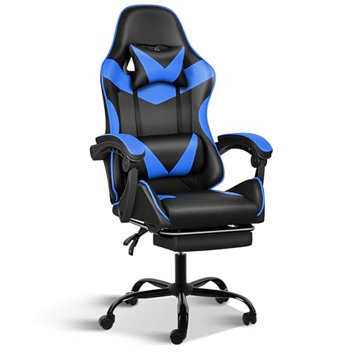 1-black/Blue With Footrest