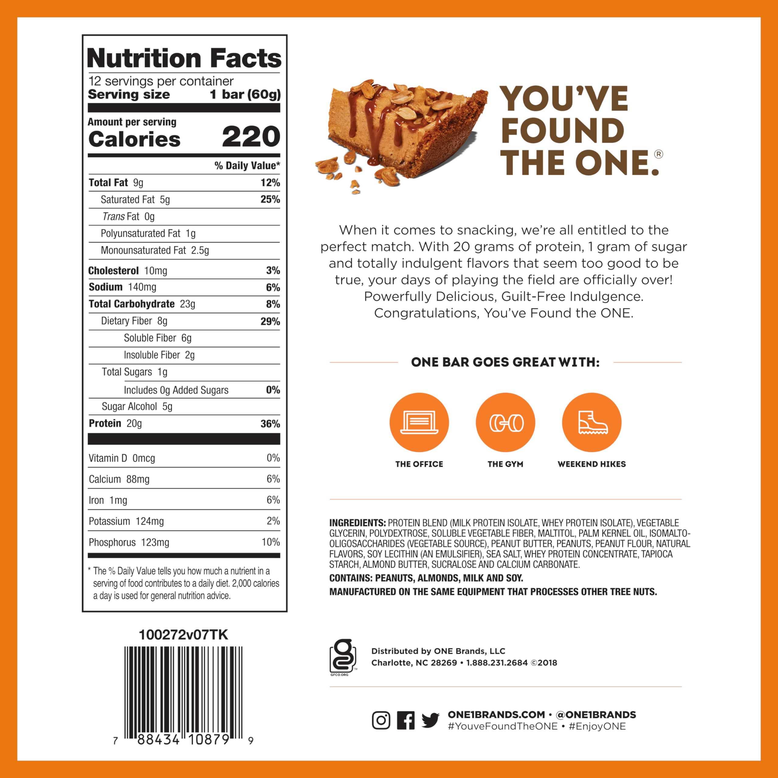 ONE Protein Bars Variety Pack - 12 Gluten Free Protein Bars with 20g Protein & 1g Sugar | Low Carb, Keto Friendly Snacks for Workout Recovery, Weight Loss & On-the-Go Nutrition (2.12 oz Each)