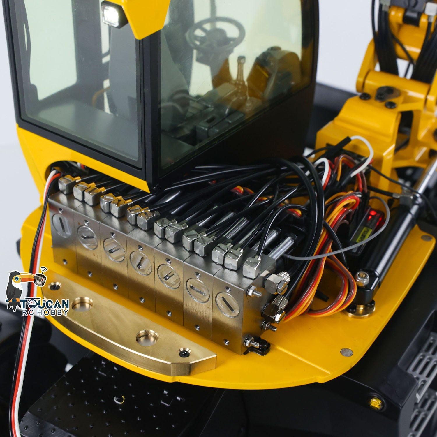 1/14 Scale RC Hydraulic Excavator Toy - 110W 9CH Valve Remote Control Metal Construction Digger Model PL18EV with 3 Movable Arms | For Kids & Adults, Construction Site Simulation, Outdoor Play & Collectors