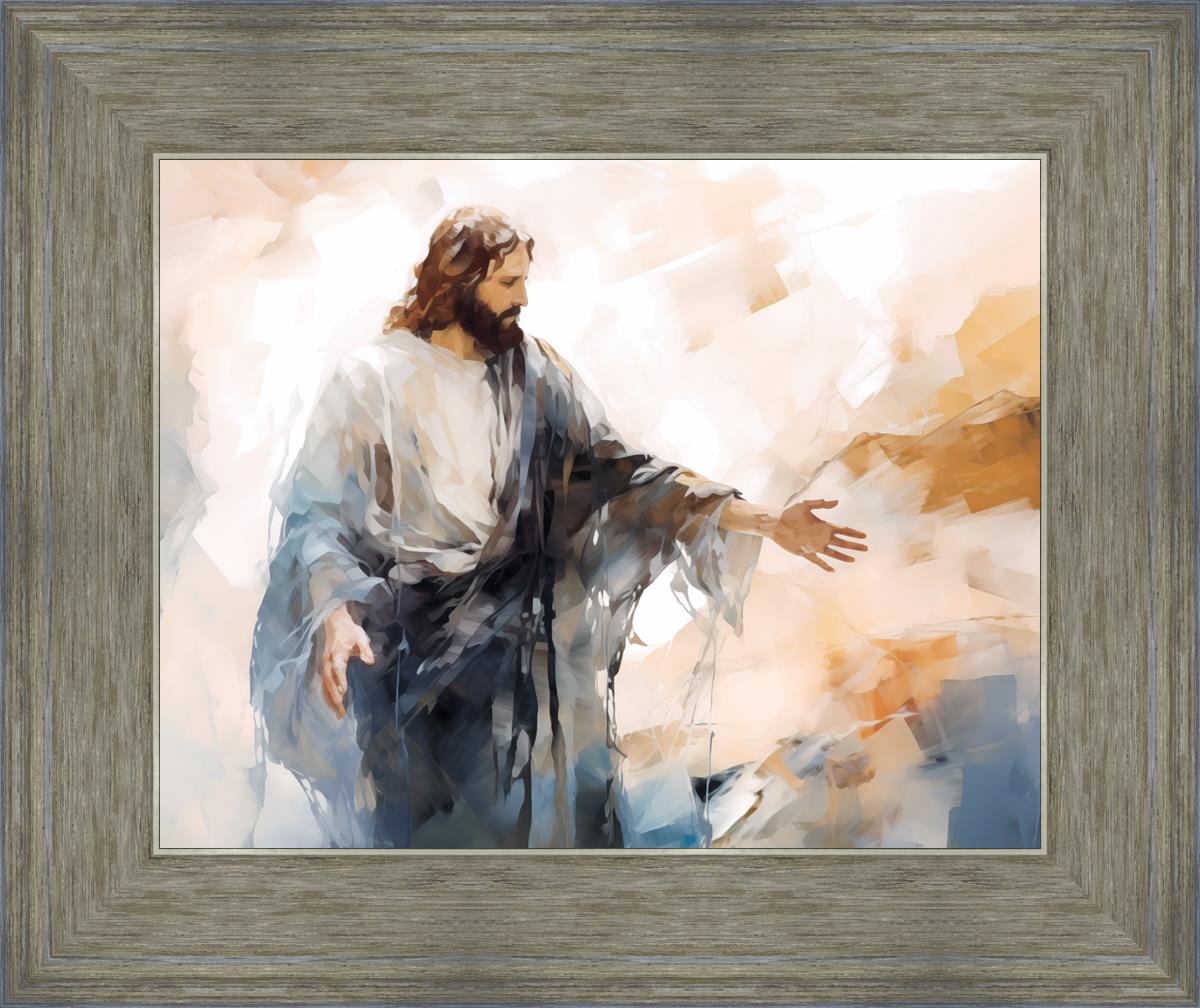 Come Unto Me By Gabriel Heaton - Inspirational Christian Wall Art for Home & Church Decor | Perfect for Living Room, Bedroom & Office