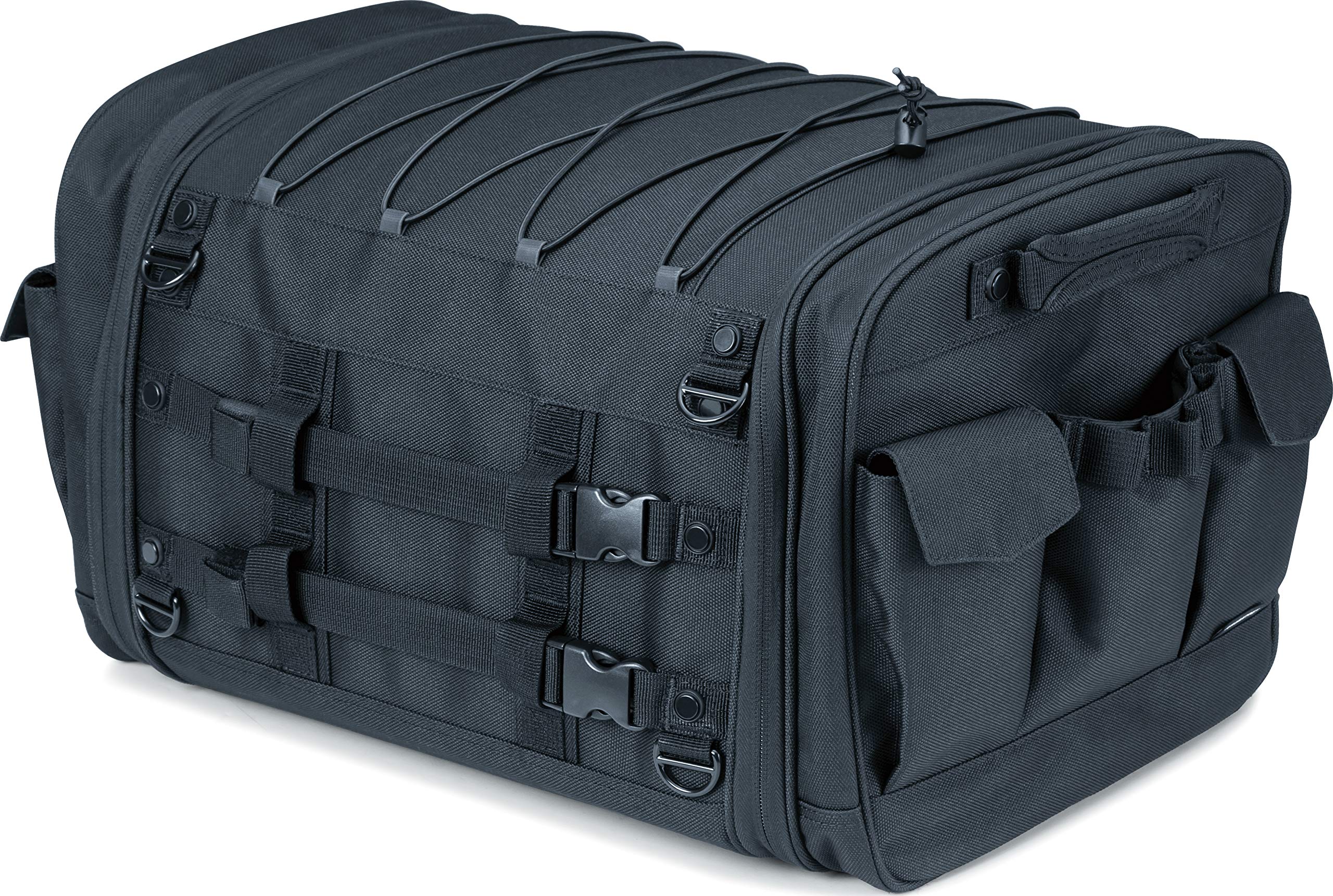 **Kuryakyn 5283 Momentum Drifter Motorcycle Travel Luggage – Waterproof Roll Bag with Sissy Bar Straps, Black (18.5”W x 11.5”T x 12”D) – Perfect for Long-Distance Rides & Adventure Motorcycle Trips**