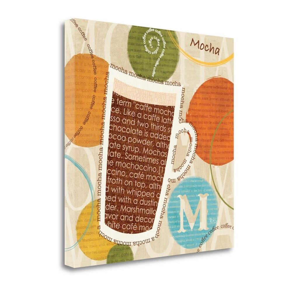 All About Coffee IV by Veronique Charron - Premium Giclee Print on Gallery Wrapped Canvas - Wall Art for Living Room, Office & Cafe Decor