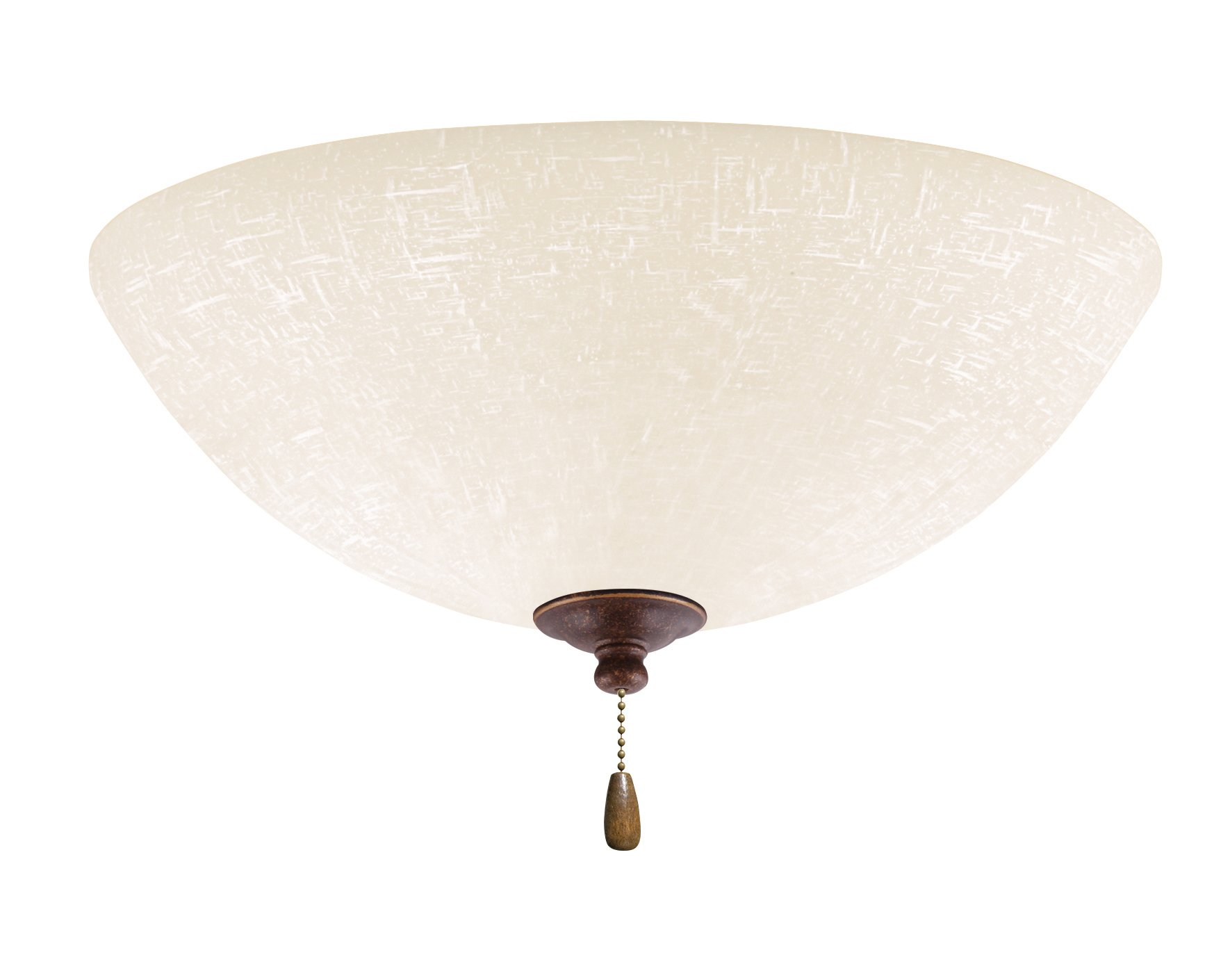 Emerson LK83LEDGBZ White Linen Ceiling Fan with LED Light Fixture - Energy Efficient Quiet Blades for Bedroom, Living Room & Outdoor Patio