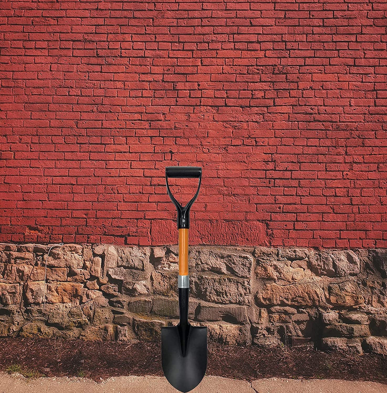 Ashman 6-Pack Short Handle Digging Shovel - 27-Inch Kids Beach & Garden Shovel with D-Handle & Sturdy Blade - Perfect for Sand Play, Snow Removal & Gardening Tools for Children
