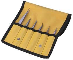 Premium 6-Piece Titanium Tweezers Set for Eyebrows, Splinters & Beauty - Professional Stainless Steel Tweezers for Grooming, First Aid & Makeup Kit