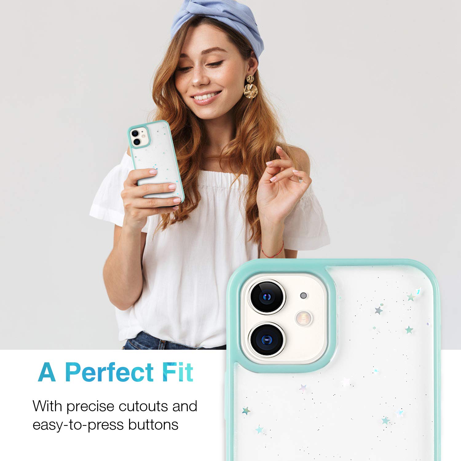iPhone 12 Pro Case (6.1 Inch) - Military Grade Drop Tested, Shockproof Translucent Hard PC Back Cover | Perfect for Everyday Protection, Outdoor Activities & Travel