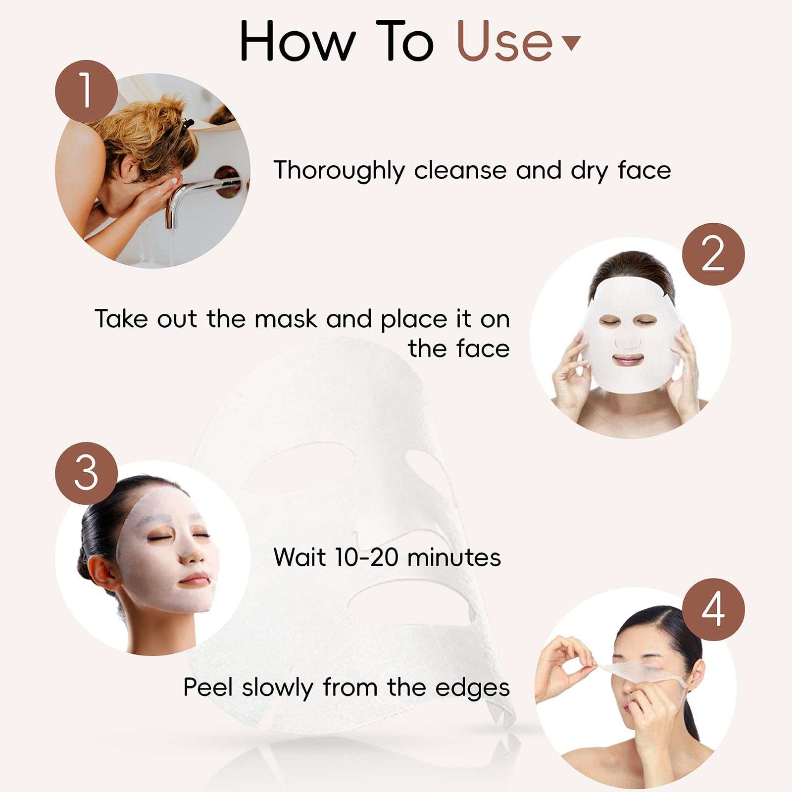 Deep Collagen Anti-Wrinkle Lifting Face Mask | Korean Bio-Collagen Overnight Treatment for Wrinkles & Firming (5 Pack) - Perfect for Nighttime Skincare Routine & Spa Days