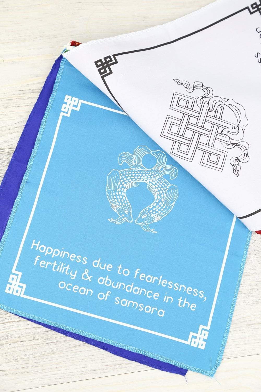 8 Auspicious Symbols Prayer Flags - Buddhist Prayer Flags for Home, Garden & Meditation - Bring Peace, Harmony & Good Luck - Perfect for Yoga Studios, Temples & Outdoor Decor