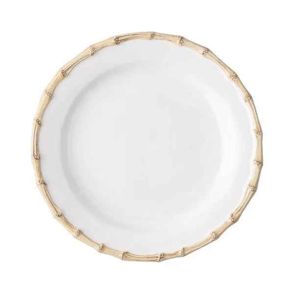 Juliska Bamboo Natural Dinner Plate Set - Eco-Friendly & Durable for Everyday Dining, Entertaining, and Special Occasions
