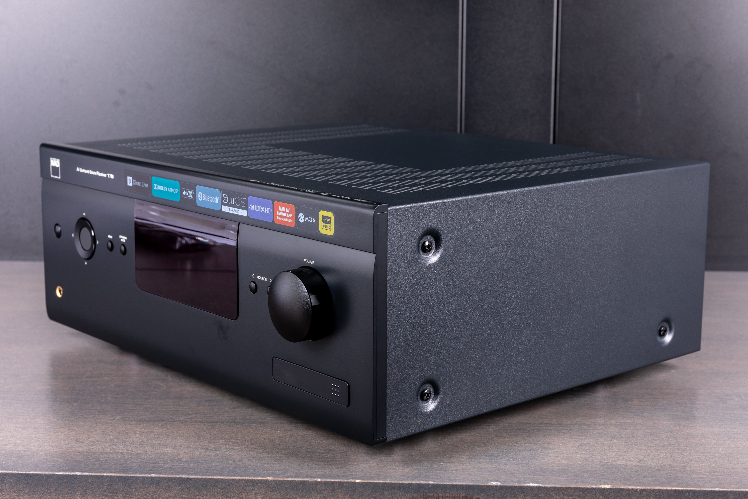 NAD T758 V3i AV Receiver - 7.2 Channel 4K Ultra HD Home Theater Amplifier with Dolby Atmos, Wi-Fi, Bluetooth & AirPlay 2 - Perfect for Movie Nights & Music Streaming