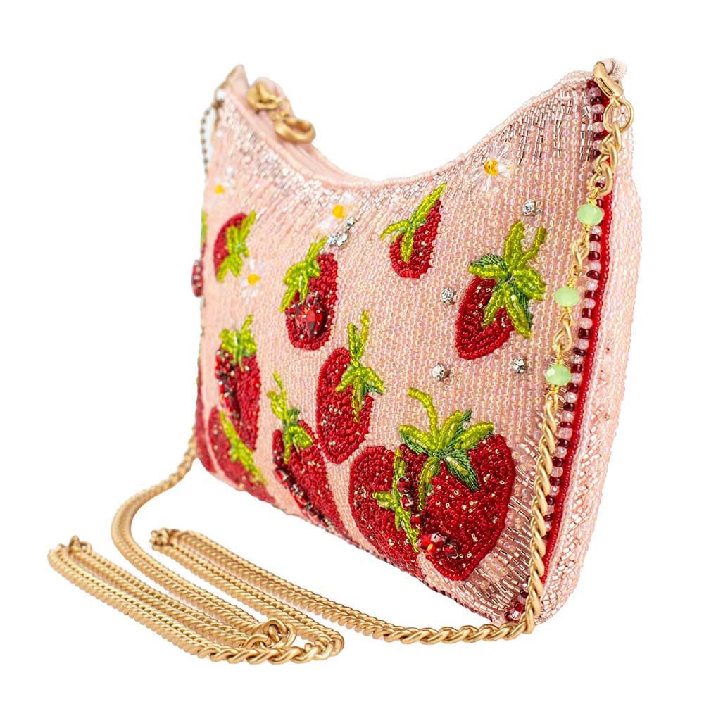 Mary Frances Strawberry Fields Crossbody Bag in Pink - Stylish Women's Handbag for Everyday Use, Parties & Special Occasions