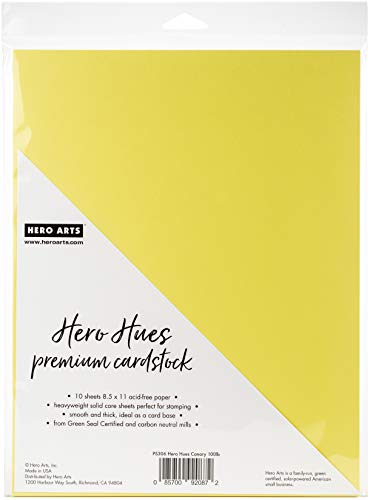 Hero Hues Premium Cardstock Canary