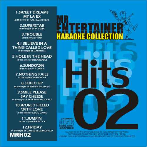 MRH002 Chart Hits Volume 2 November 2003 - Top Music Compilation CD for Parties, Gifts & Nostalgic Listening