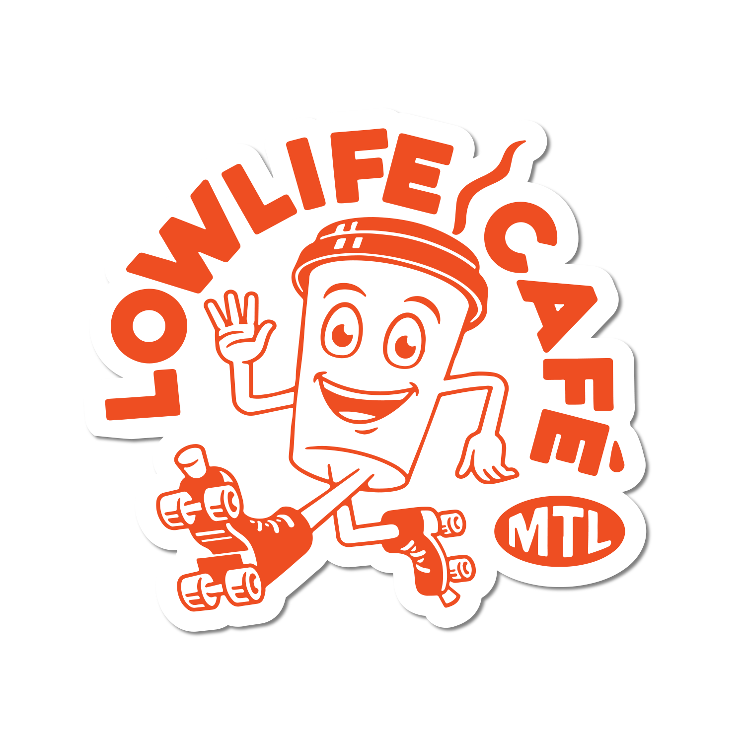 Lowlife Café 3 Pack Vinyl Stickers - Waterproof Decals for Laptops, Water Bottles & Skateboards - Trendy Kawaii Aesthetic Stickers for Teens & Adults