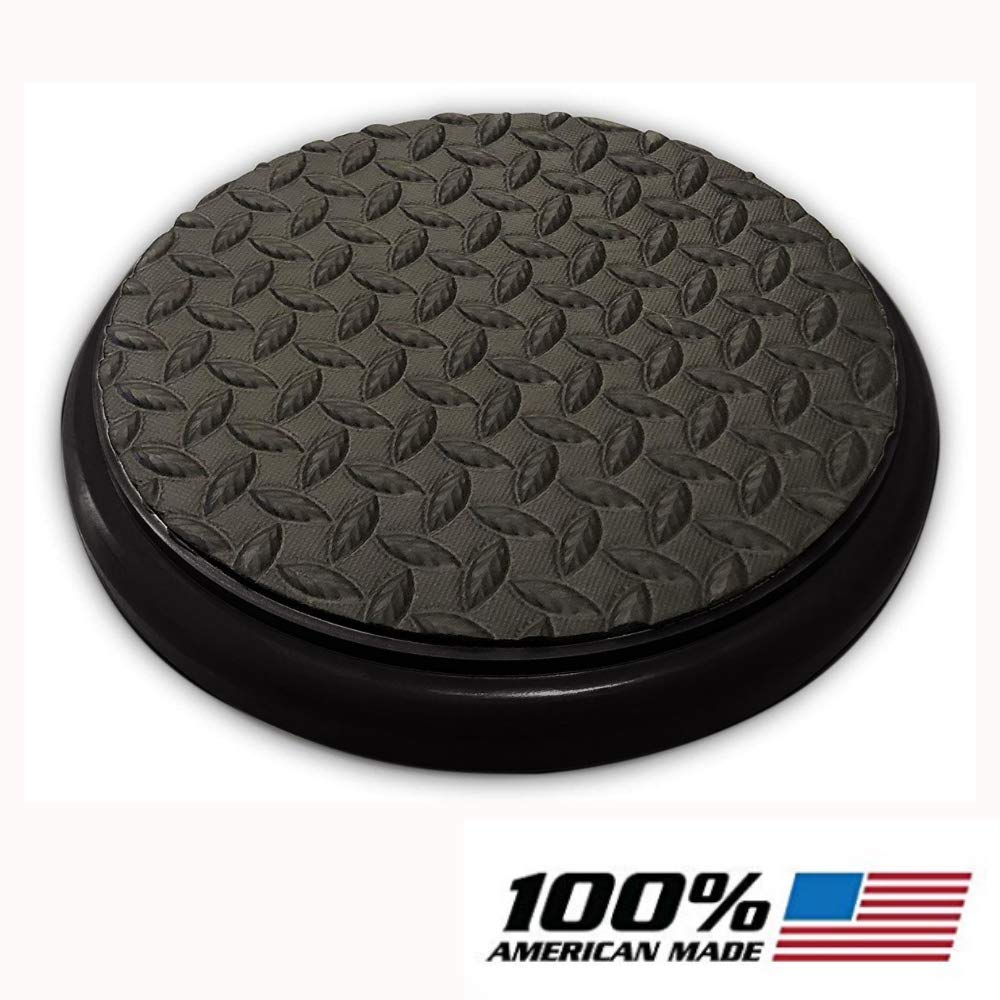 Premium Padded Bucket Lid with Diamond Pad Frame - Black Comfort Seat Cover for 5 Gallon Buckets | Ideal for Outdoor Fishing, Hunting, and DIY Projects