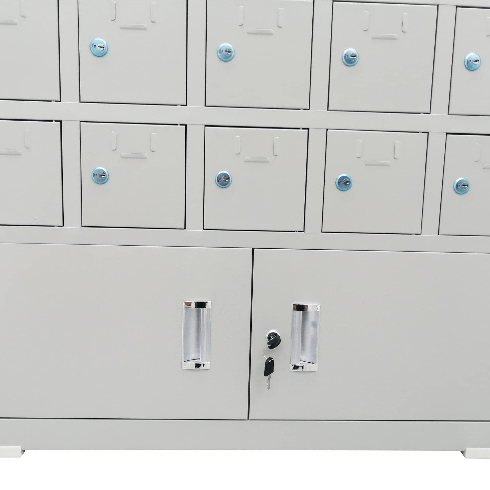 TechTongda 40-Slot Cell Phone Storage Cabinet with Locking Doors & Keys - Secure Phone Locker for Office, Classroom, Supermarket - Ideal for Schools, Retail Stores & Workplaces