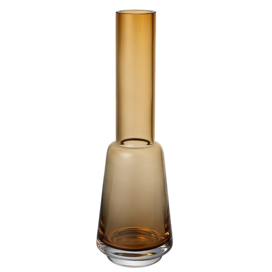 Amber Glass Beaker Vase - Laboratory Style Decorative Vase for Home, Office & Wedding Centerpieces