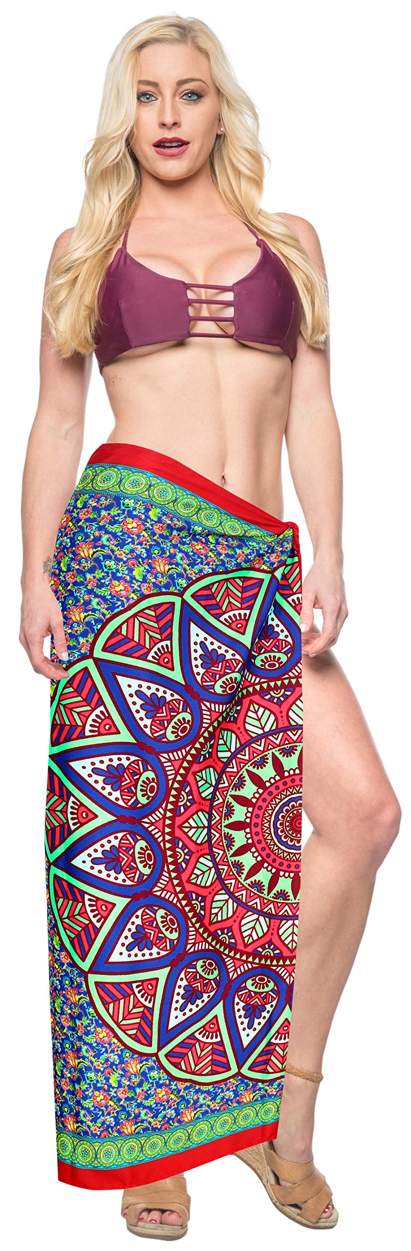 Happy Bay Women's Bikini Sarong Wrap Cover Up - Stylish Beach Coverup for Pool, Vacation & Summer Outfits