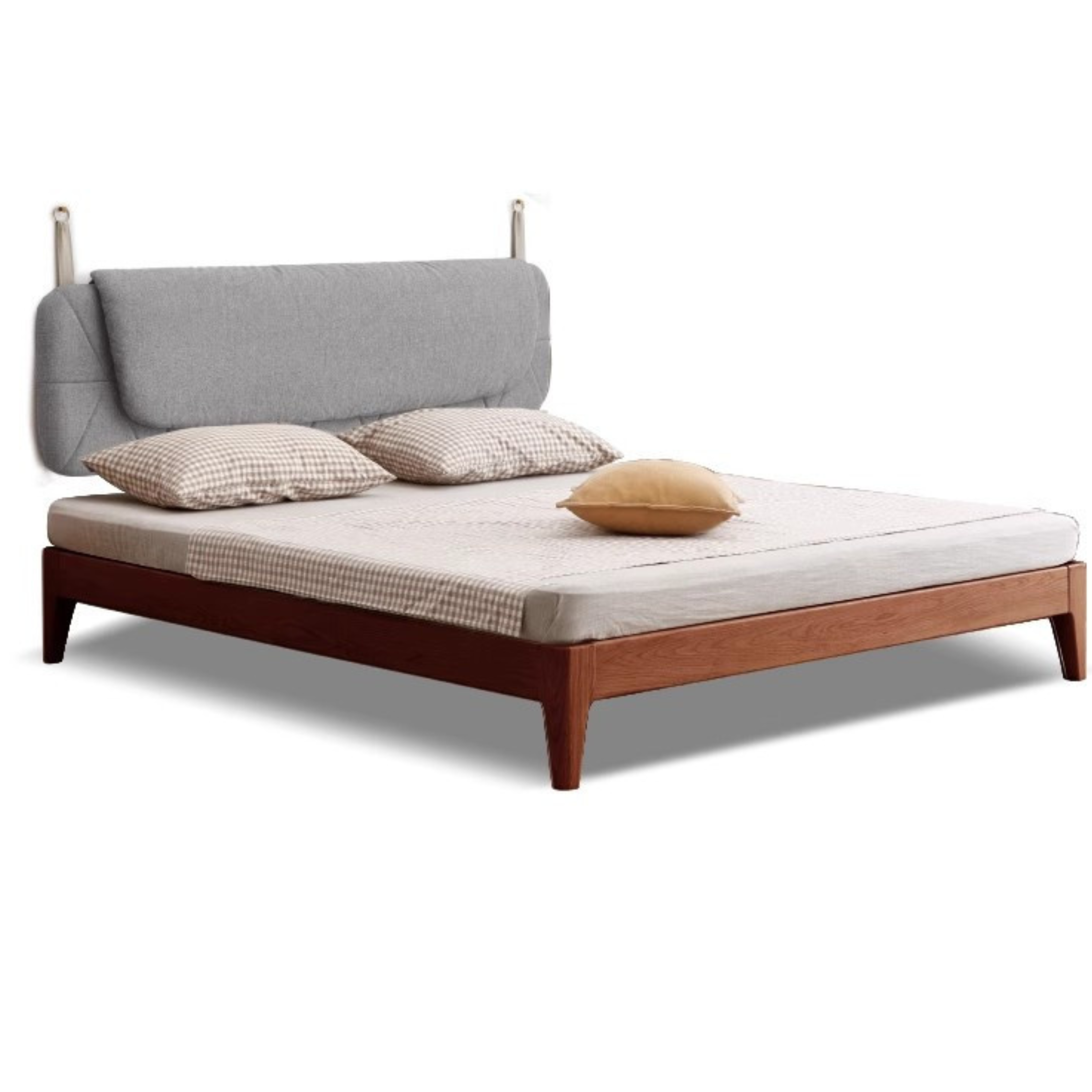 Modern Minimalist Oak Solid Wood Tatami Bed - Japanese Style Platform Bed Frame for Small Spaces, Guest Rooms & Zen Bedrooms