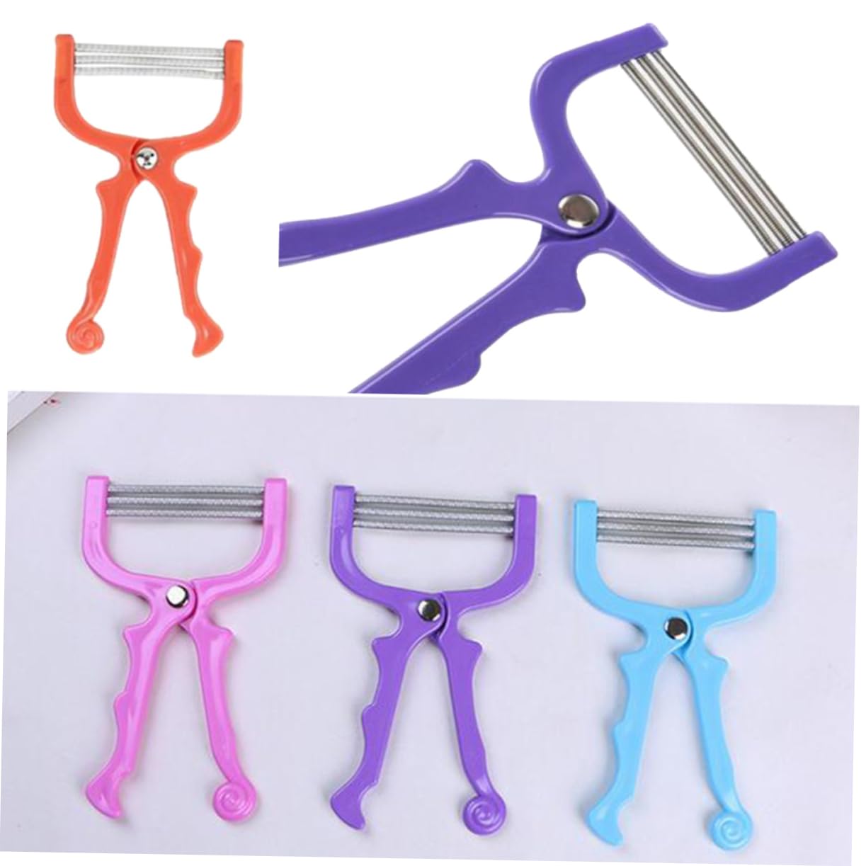 IPetboom 3-Pack Facial Hair Removal Spring Tool - Portable & Reusable Eyebrow & Upper Lip Hair Remover for Women - Perfect for Travel, Home Use & Quick Touch-Ups