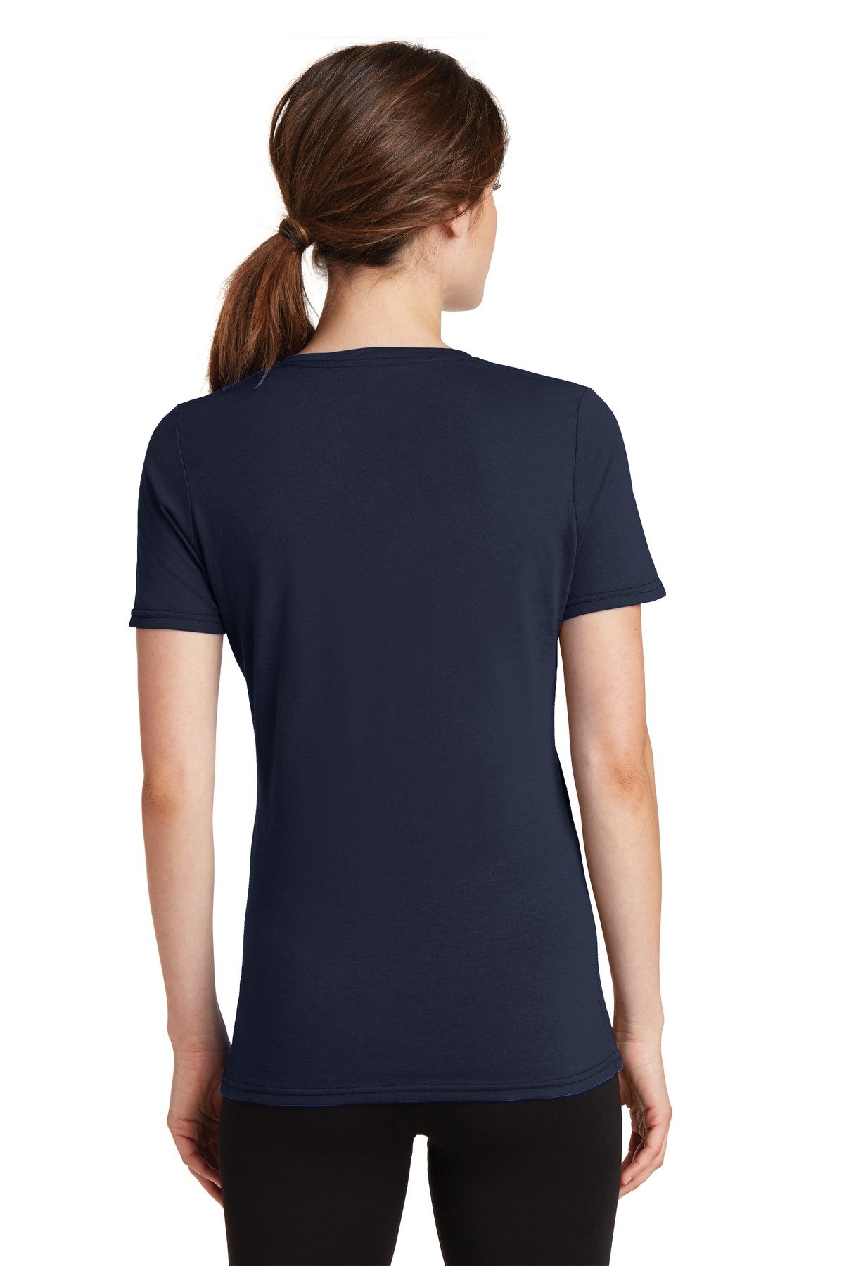Port & Company Women's Performance Blend V-Neck T-Shirt - Moisture Wicking Soft Breathable Tee for Workout, Yoga & Casual Wear - LPC381V